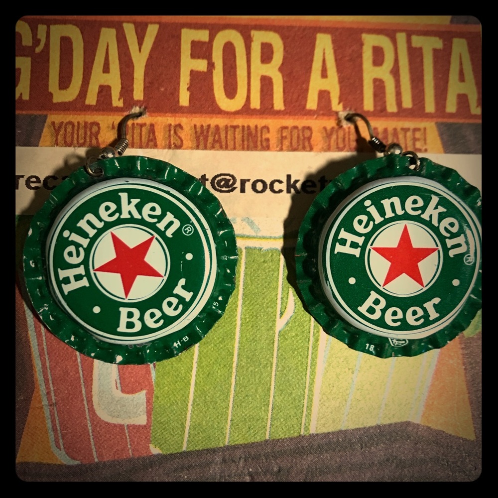 2 for 10, Beer Cap Earrings